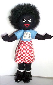 Gollyfest 2004 Event golly "Gollywoggs Bicycle Club". LE of 20, 8" tall.